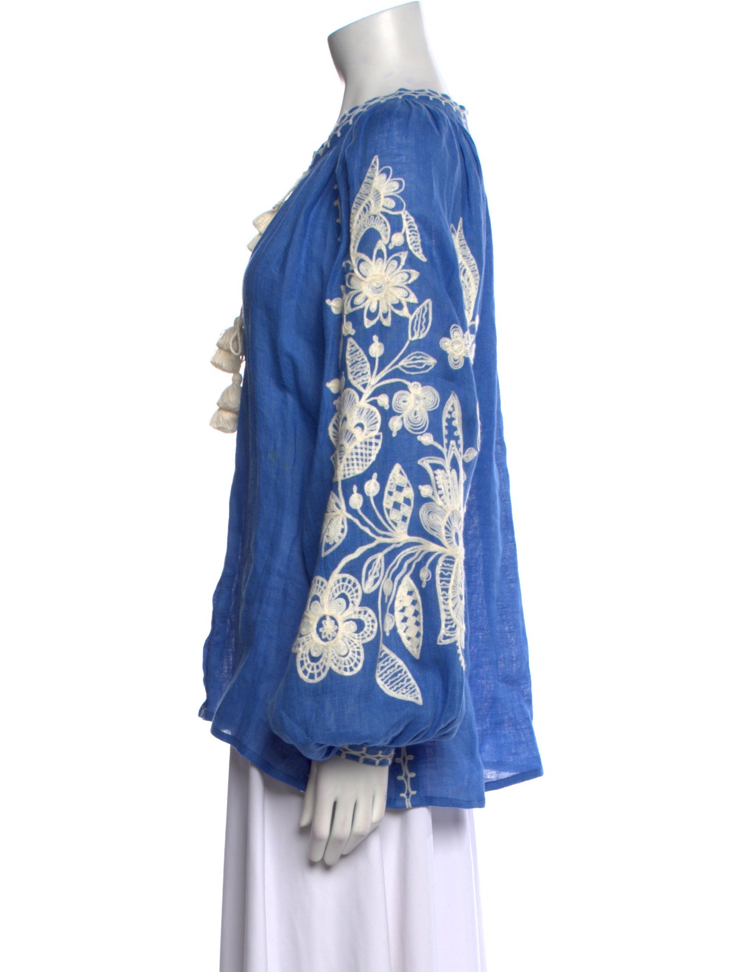 March 11 Tie Neck Long Sleeve Blouse