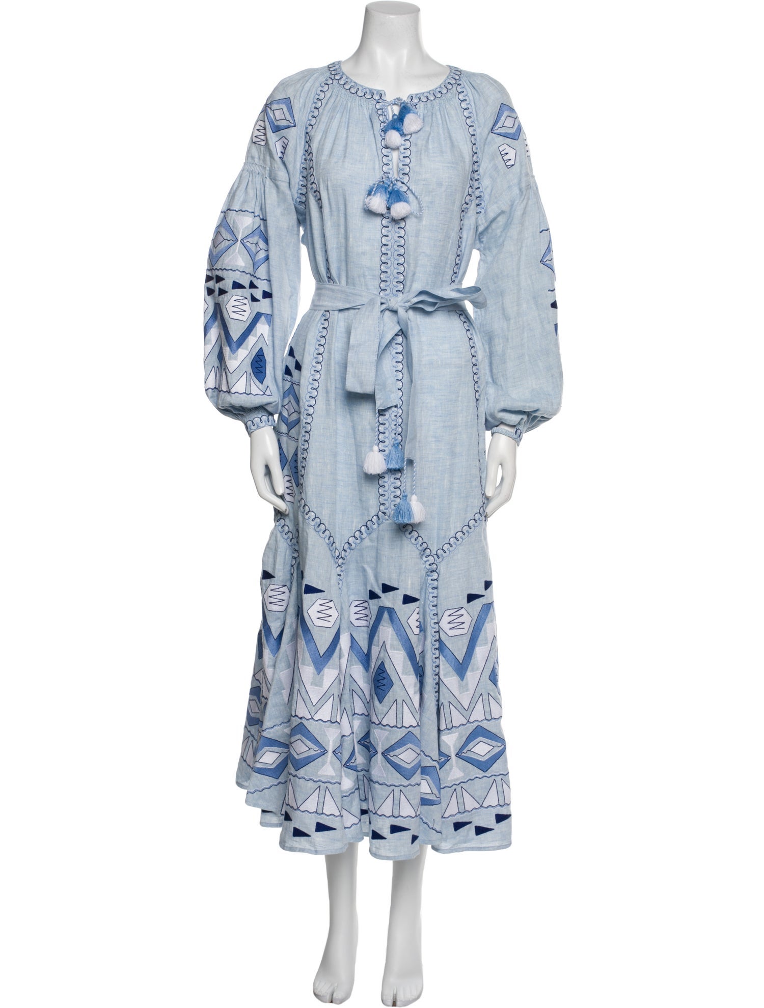 March 11 Linen Midi Length Dress