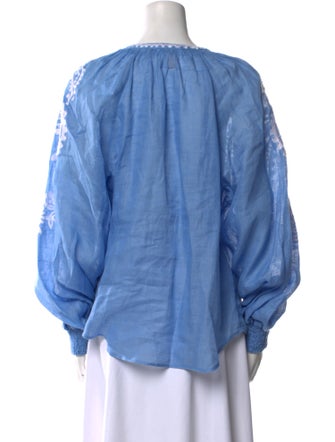 March 11 Linen Printed Top