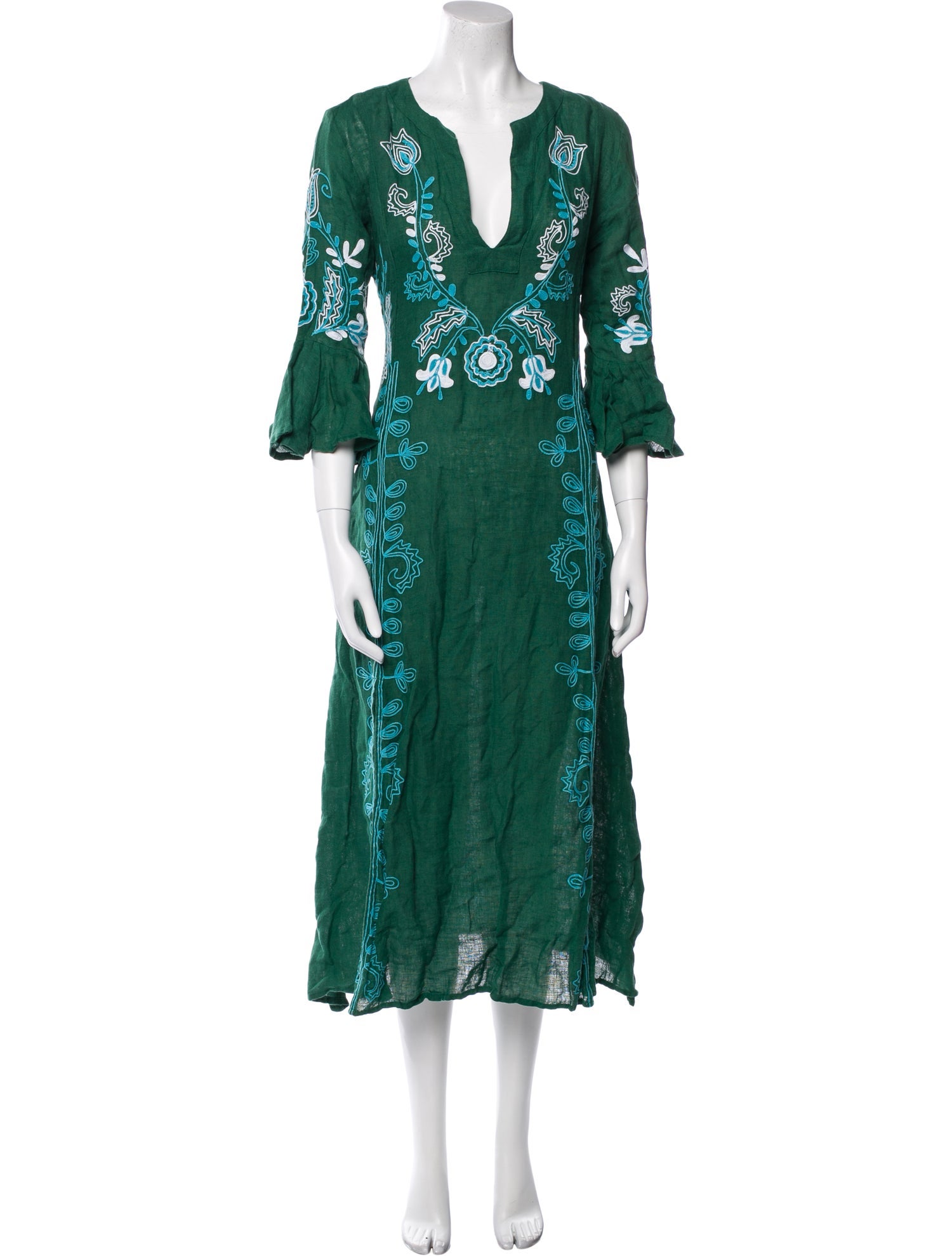 March 11 Linen Printed Nightgown