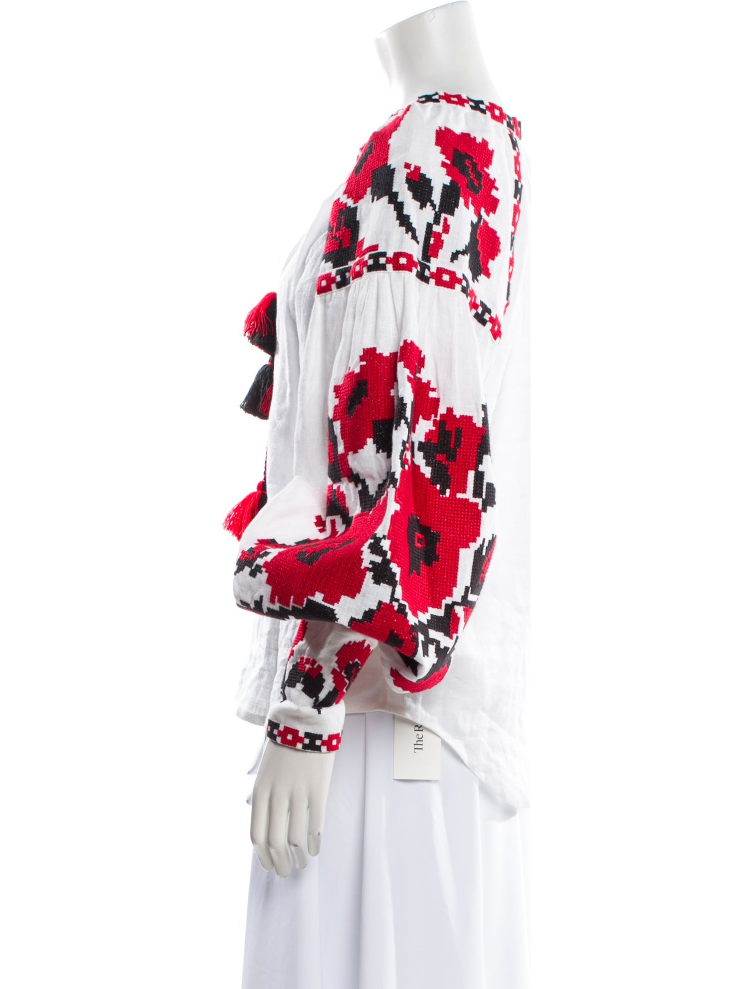 March 11 Linen Printed Blouse