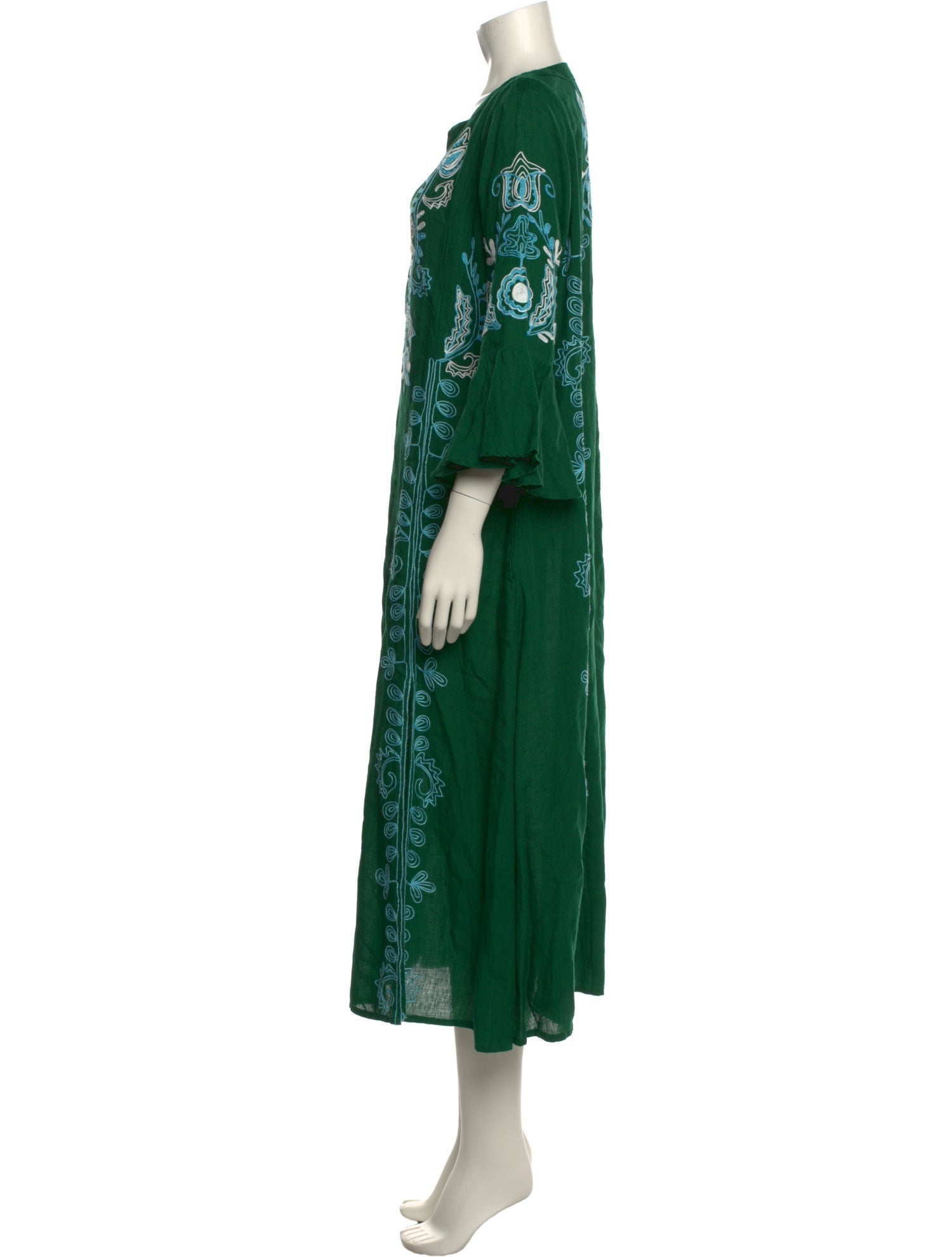 March 11 Linen Midi Length Dress
