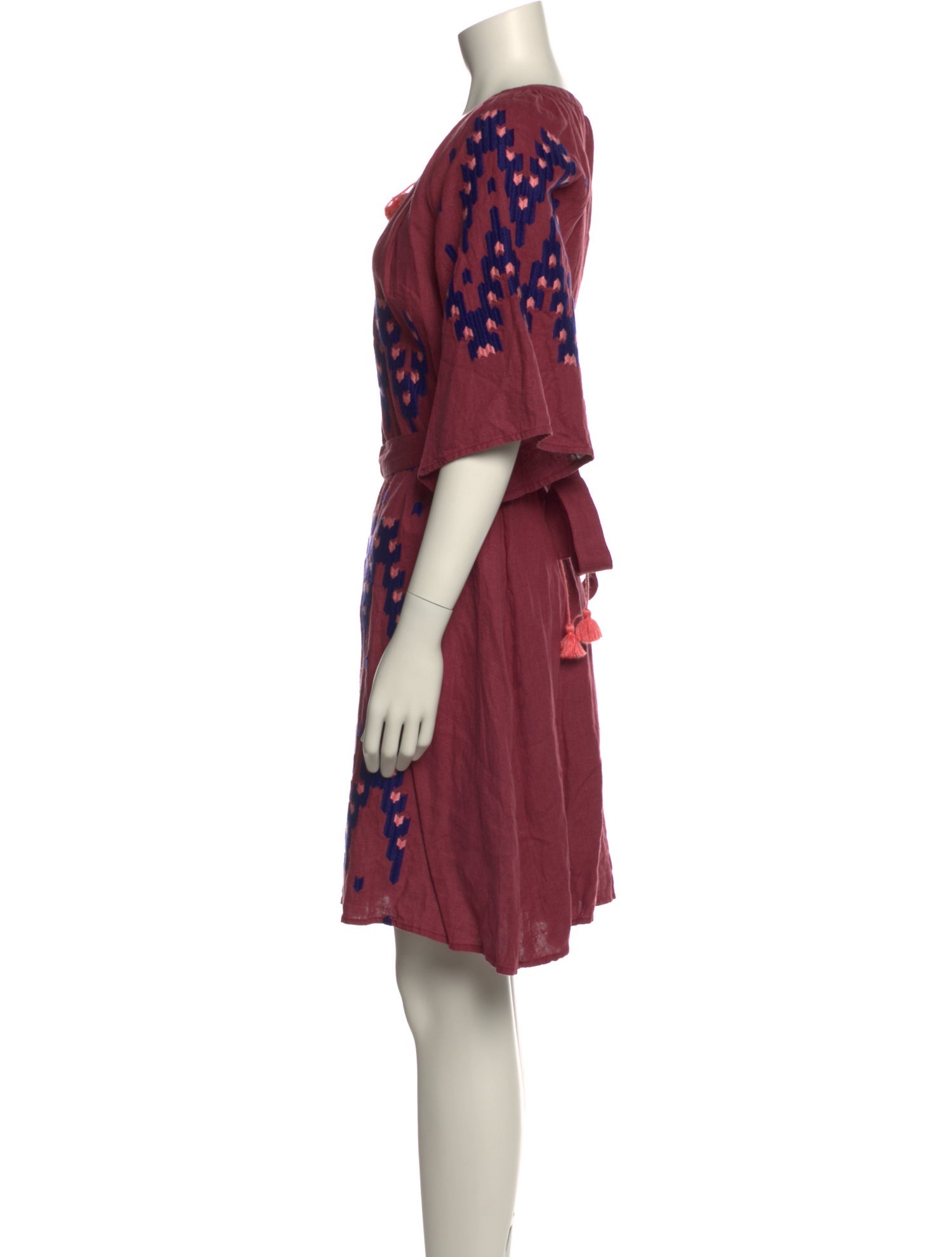 March 11 Linen Knee-Length Dress