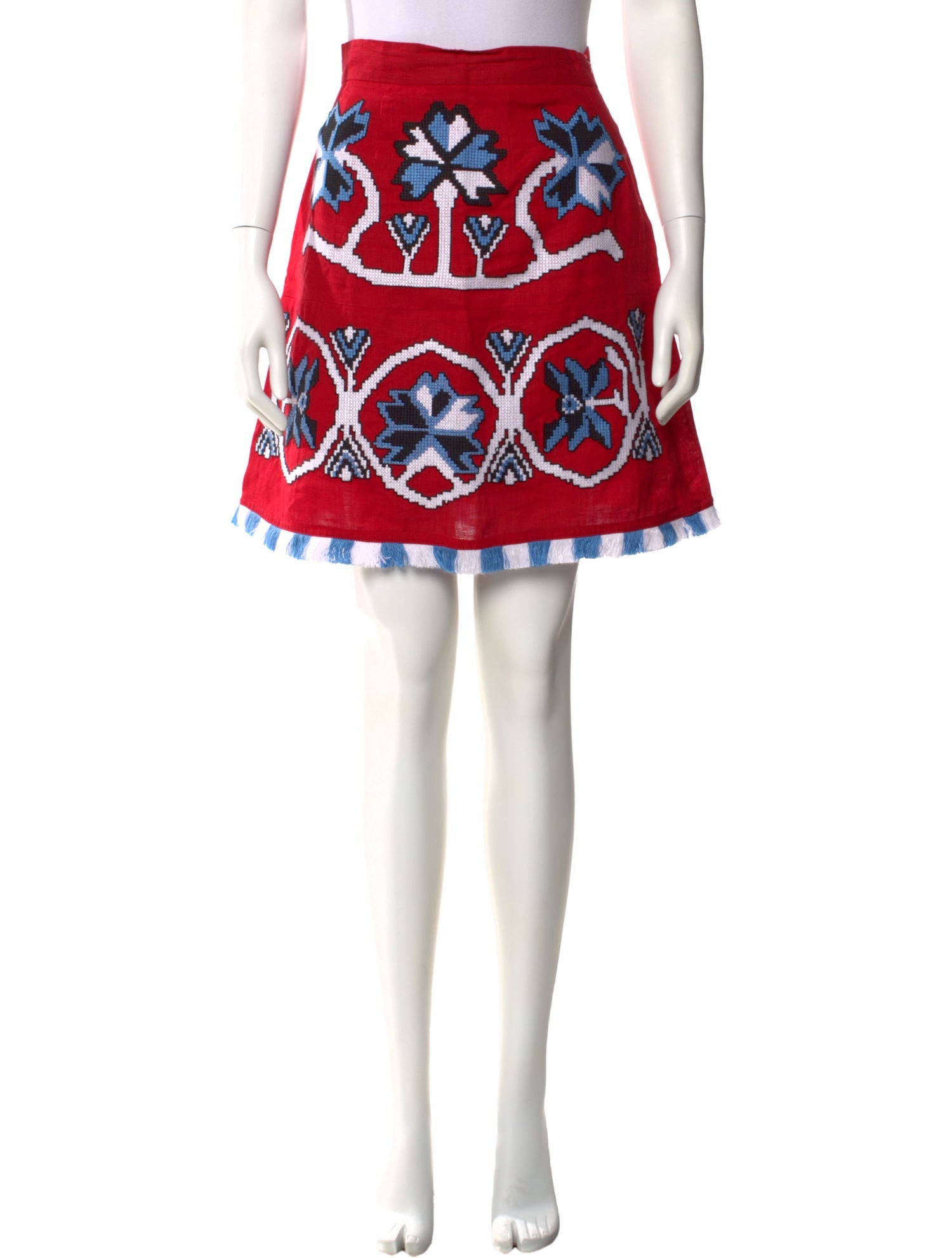 March 11 Linen Knee-Length Skirt