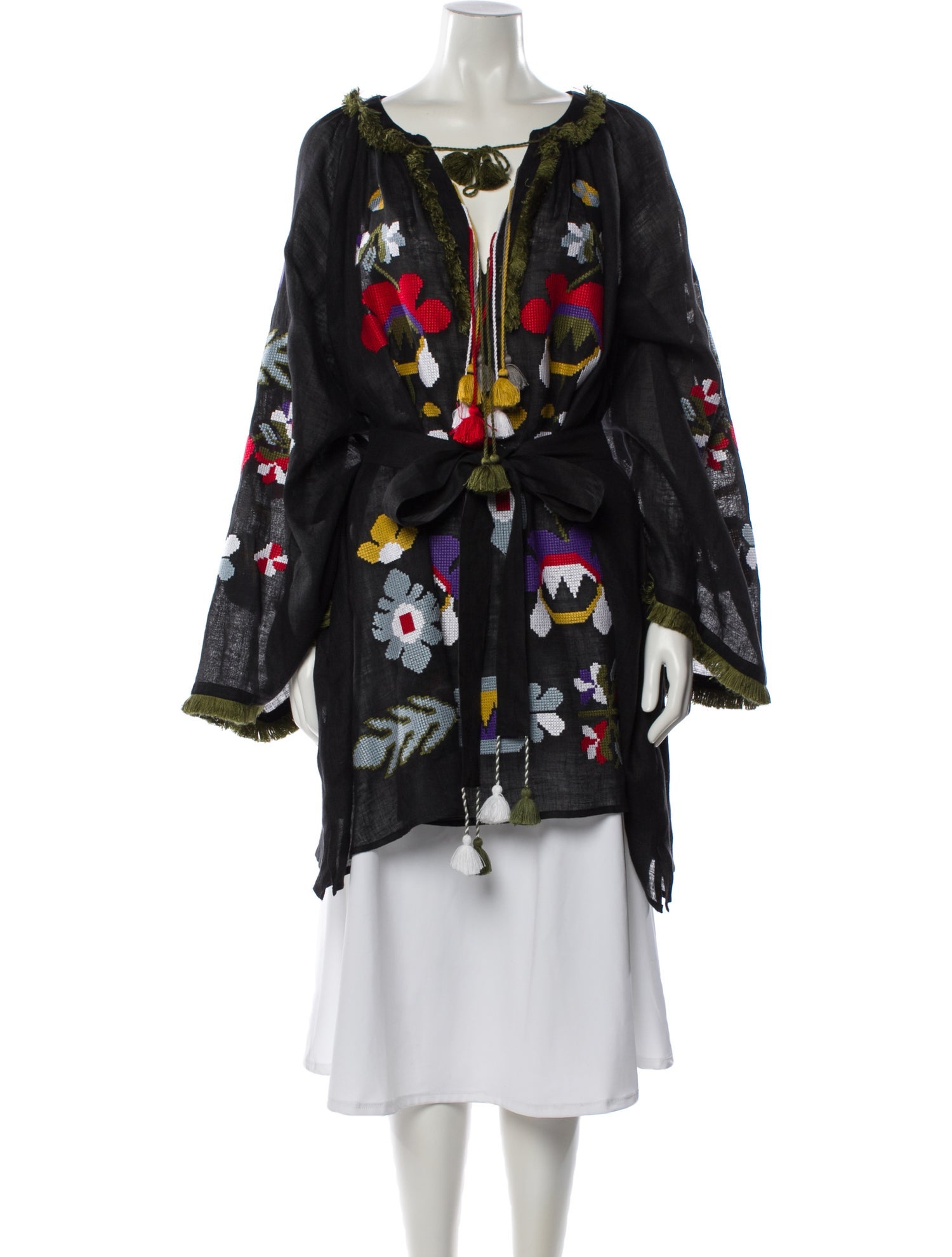 March 11 Linen Floral Print Sweater