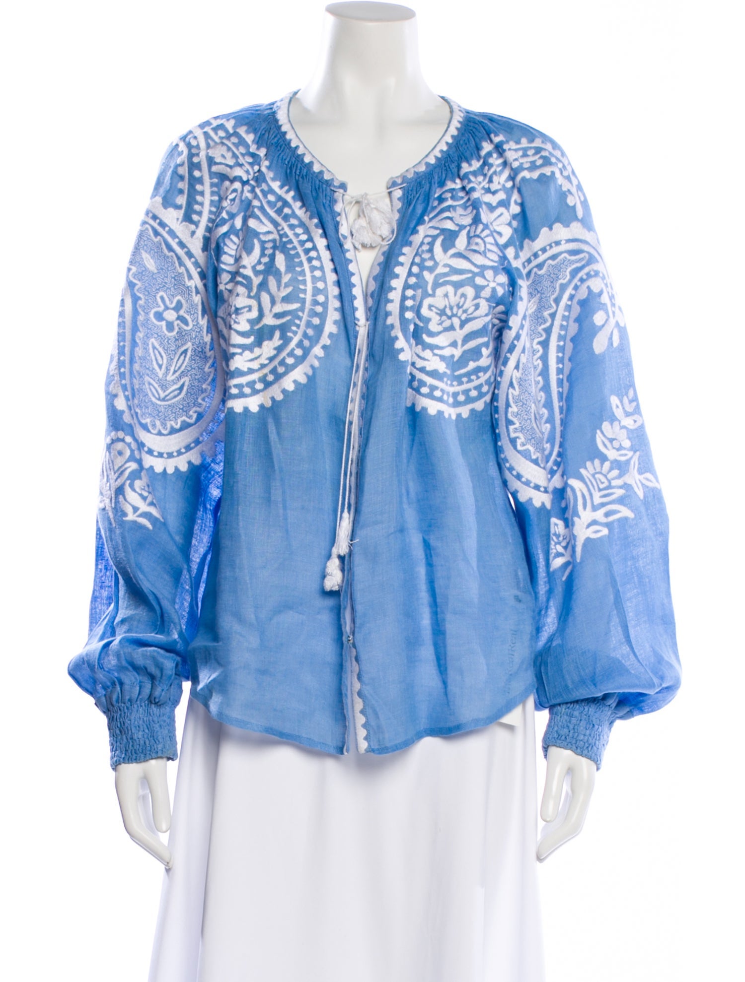 March 11 Linen Printed Blouse