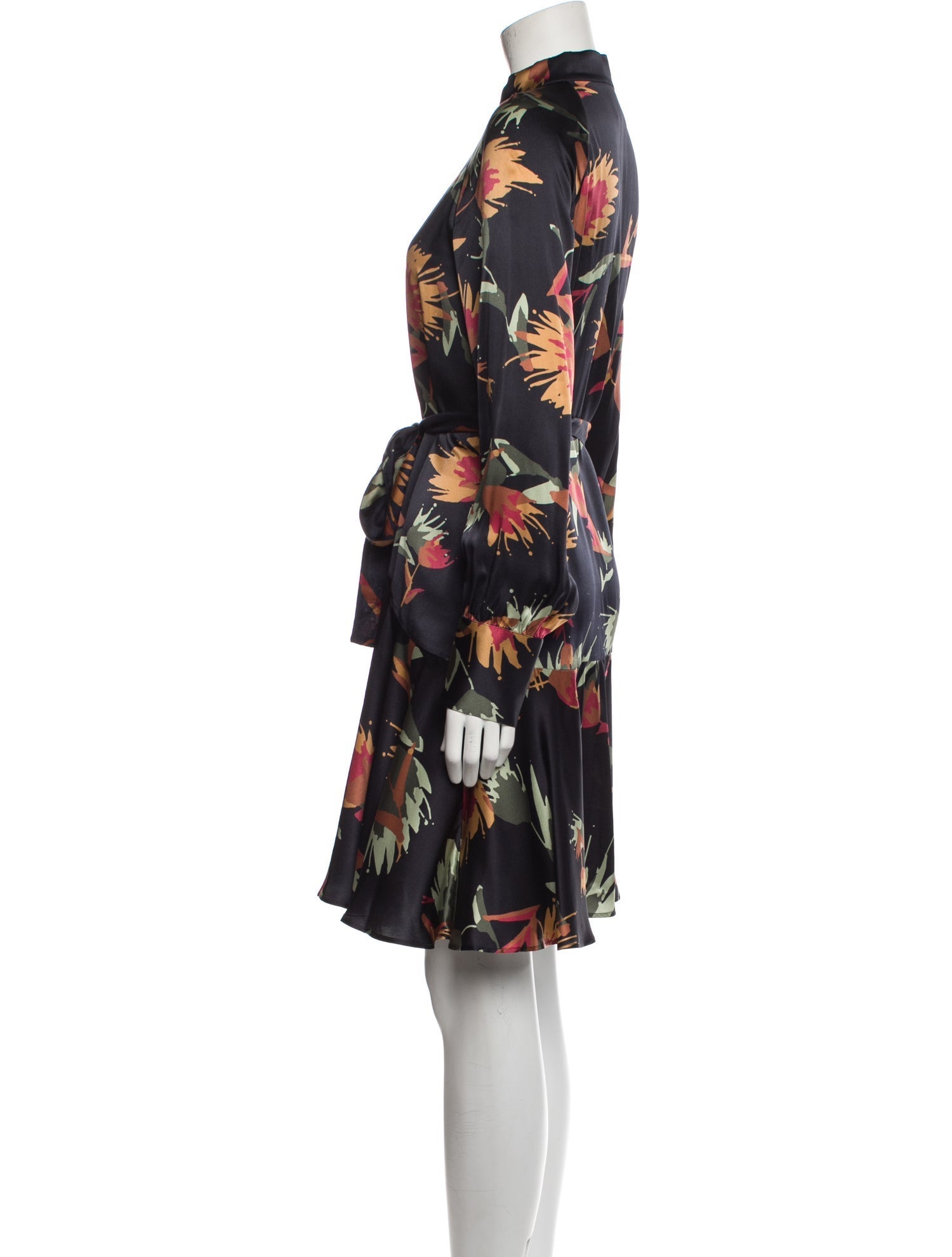 March 11 Floral Print Midi Length Dress