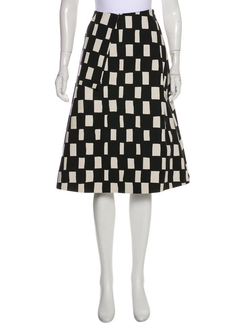 Marimekko Patterned Knee-Length Skirt Black