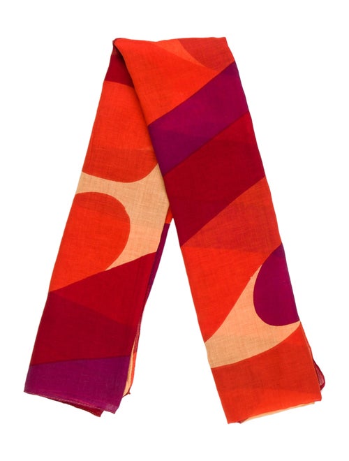 Marimekko Printed Scarf Orange