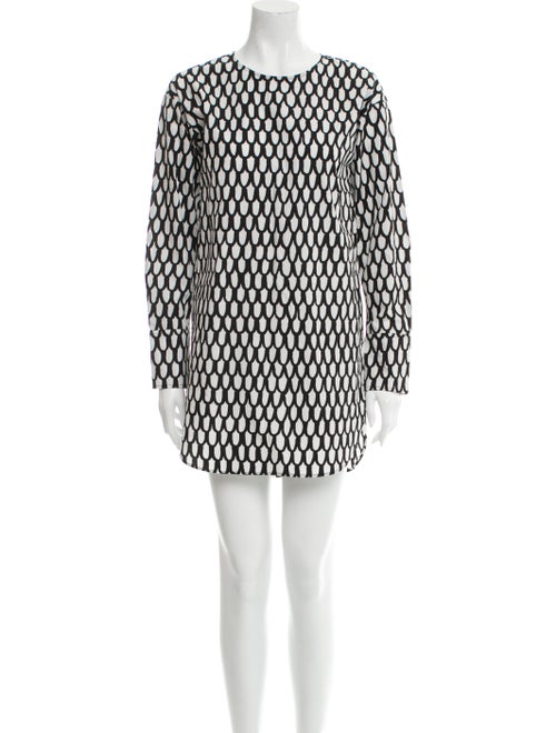 Marimekko Printed Mini Dress Black