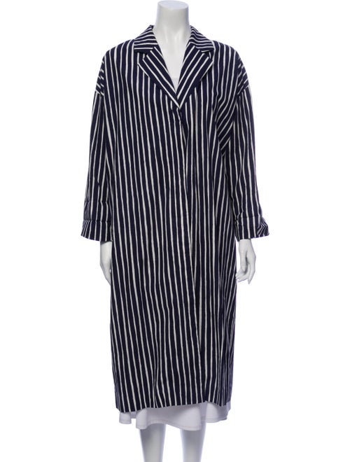 Marimekko Striped Coat Blue