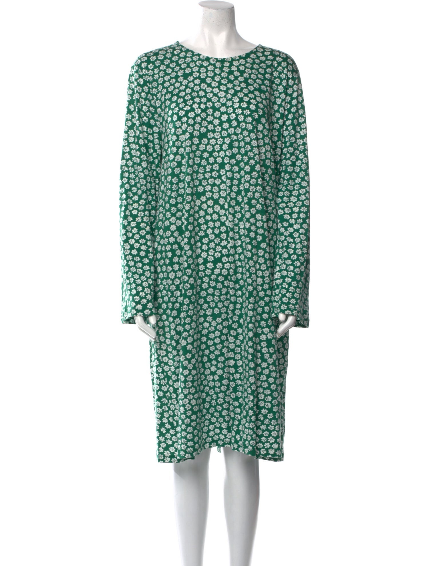 Marimekko Floral Print Knee-Length Dress