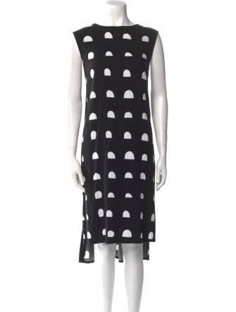 Marimekko Polka Dot Print Midi Length Dress