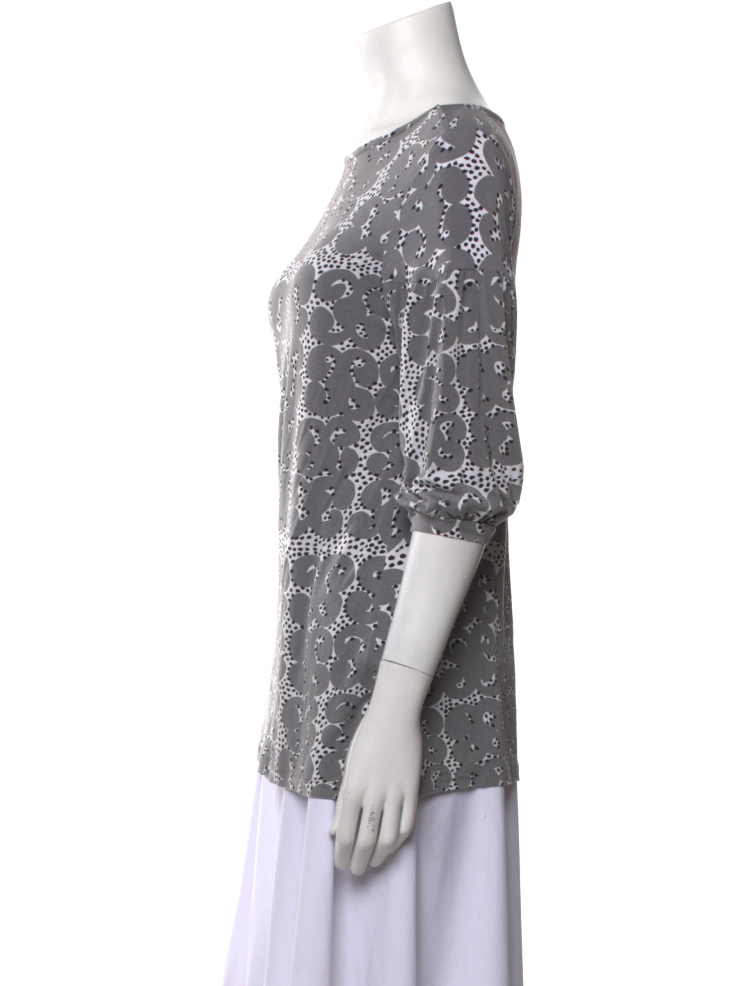 Marimekko Printed Bateau Neckline Tunic