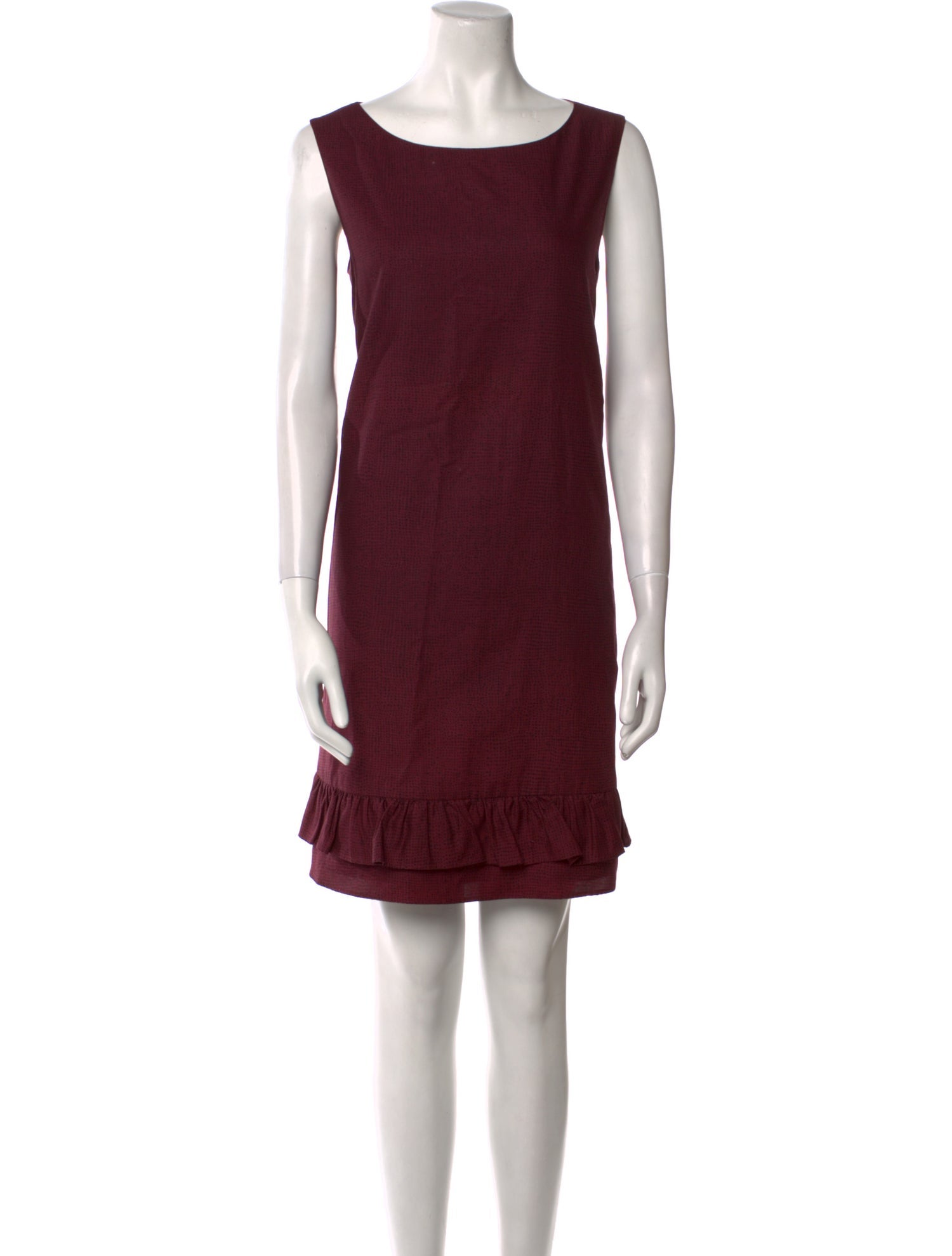 Marimekko Bateau Neckline Mini Dress