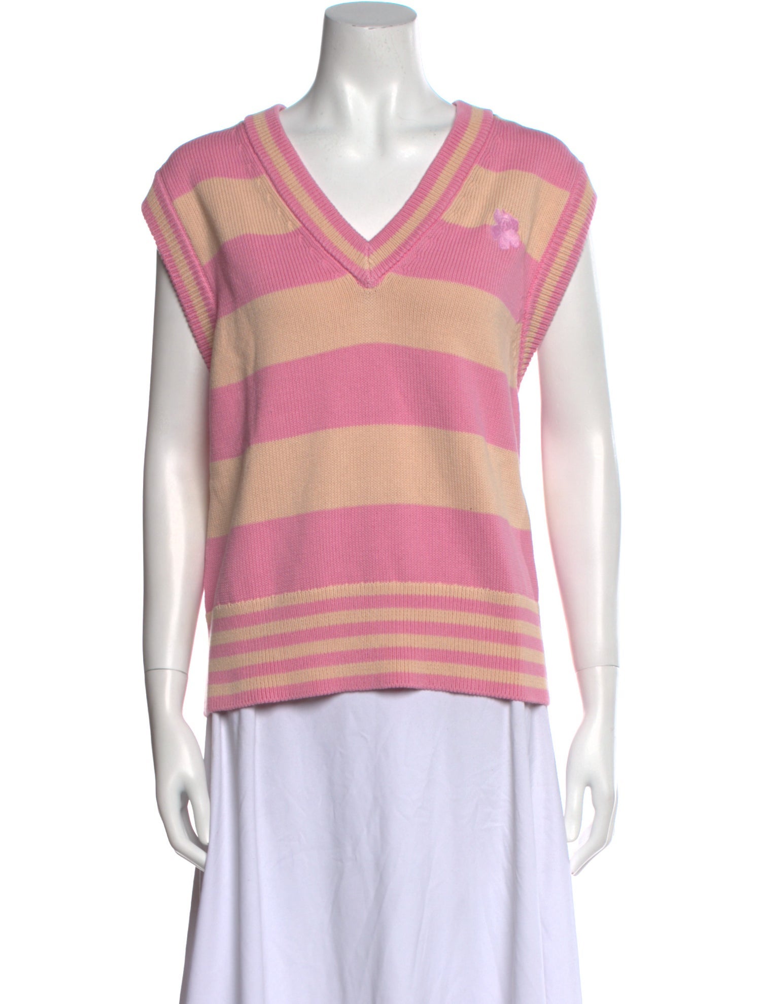 Marimekko Striped V-Neck Sweater w/ Tags