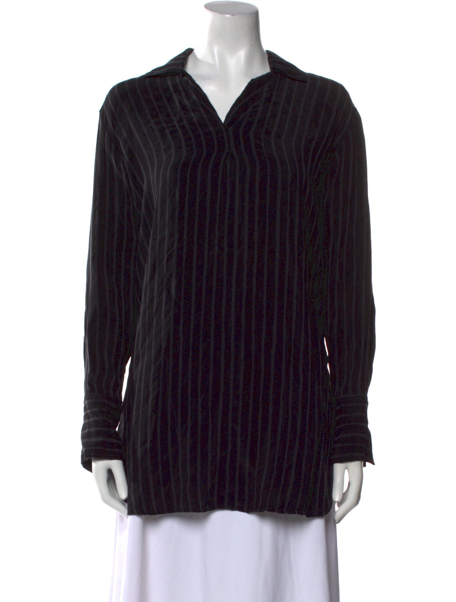 Marimekko Striped Long Sleeve Polo