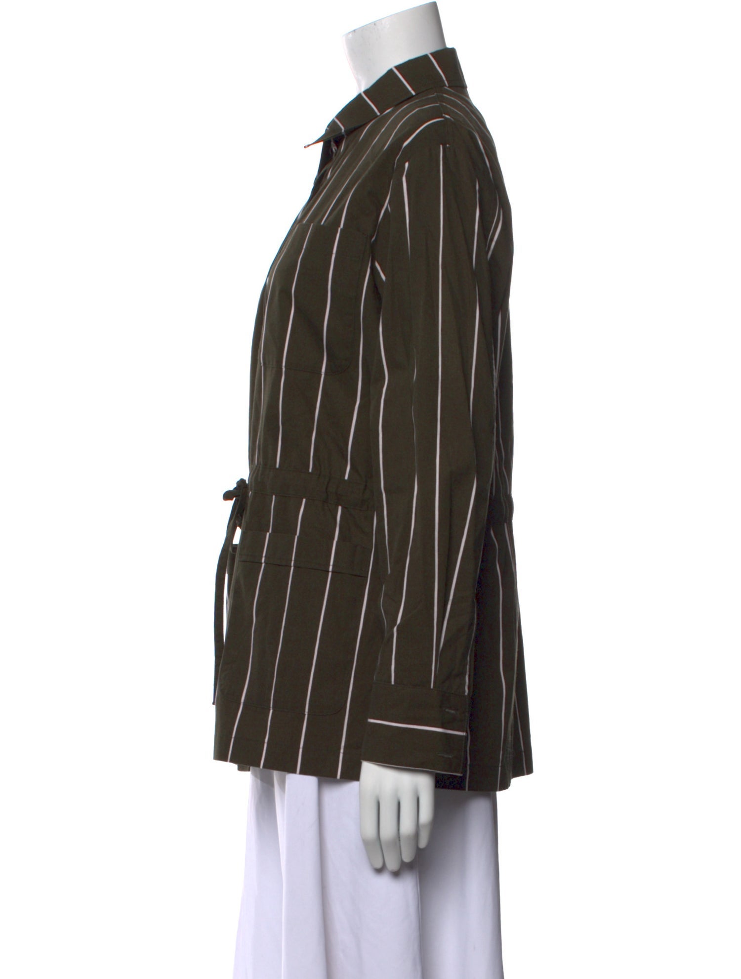 Marimekko Striped Long Sleeve Button-Up Top