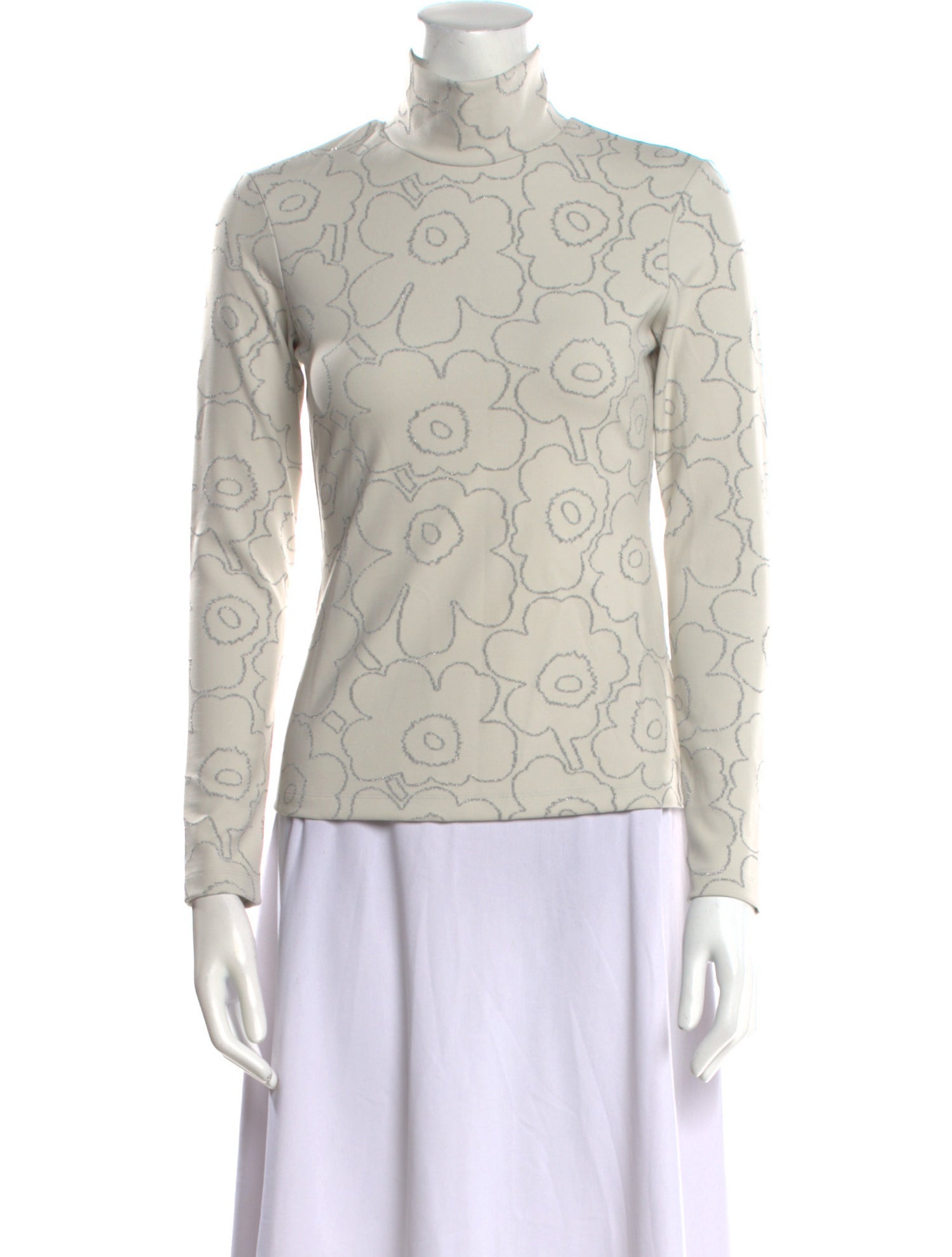 Marimekko Printed Mock Neck Top