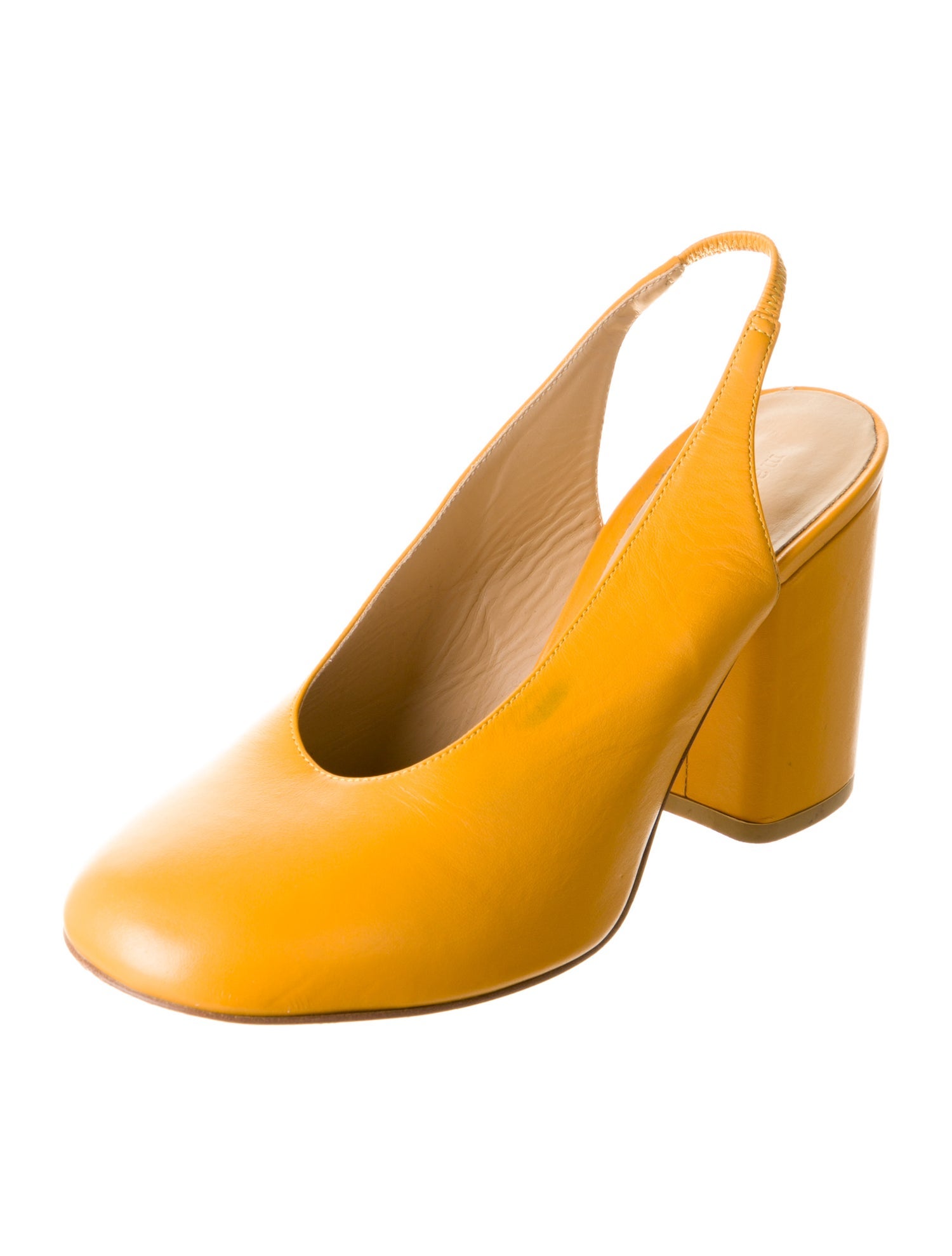 Marimekko Leather Slingback Pumps