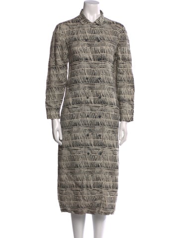 Marimekko Dresses Linen Midi Length Dress L