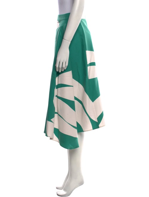 Marimekko Colorblock Pattern Midi Length Skirt