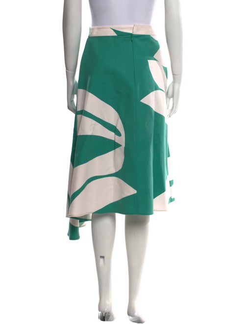 Marimekko Colorblock Pattern Midi Length Skirt