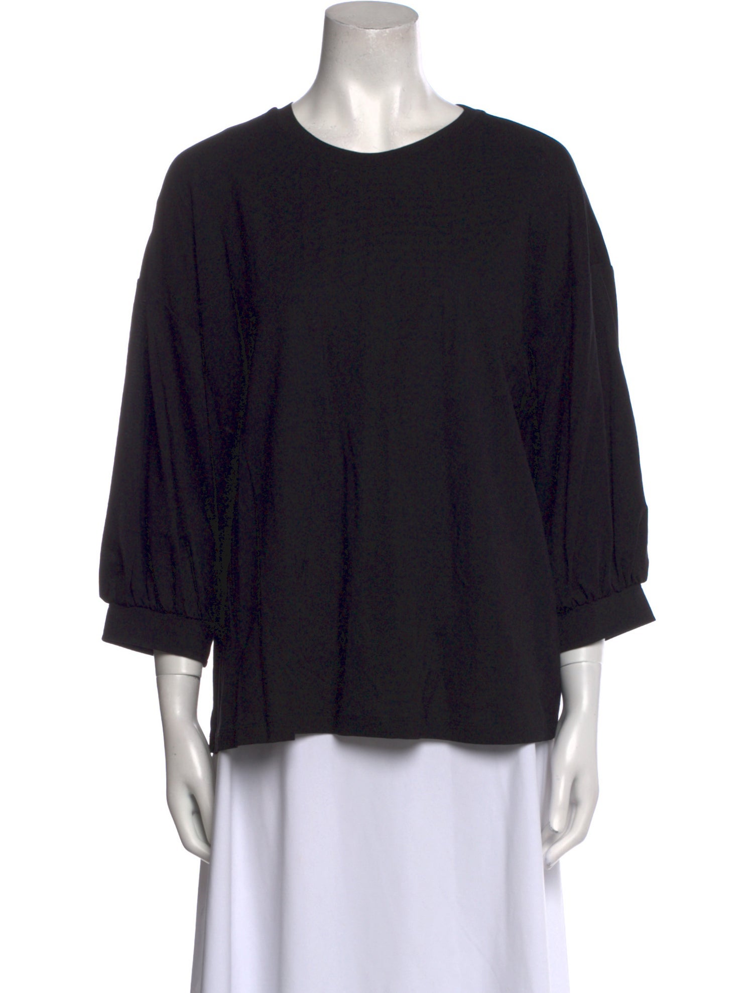 Marimekko Crew Neck Three-Quarter Sleeve Top