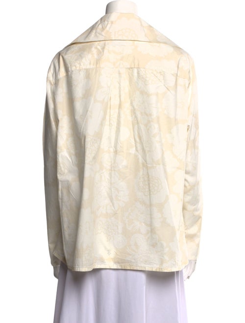 Marimekko Printed Long Sleeve Button-Up Top