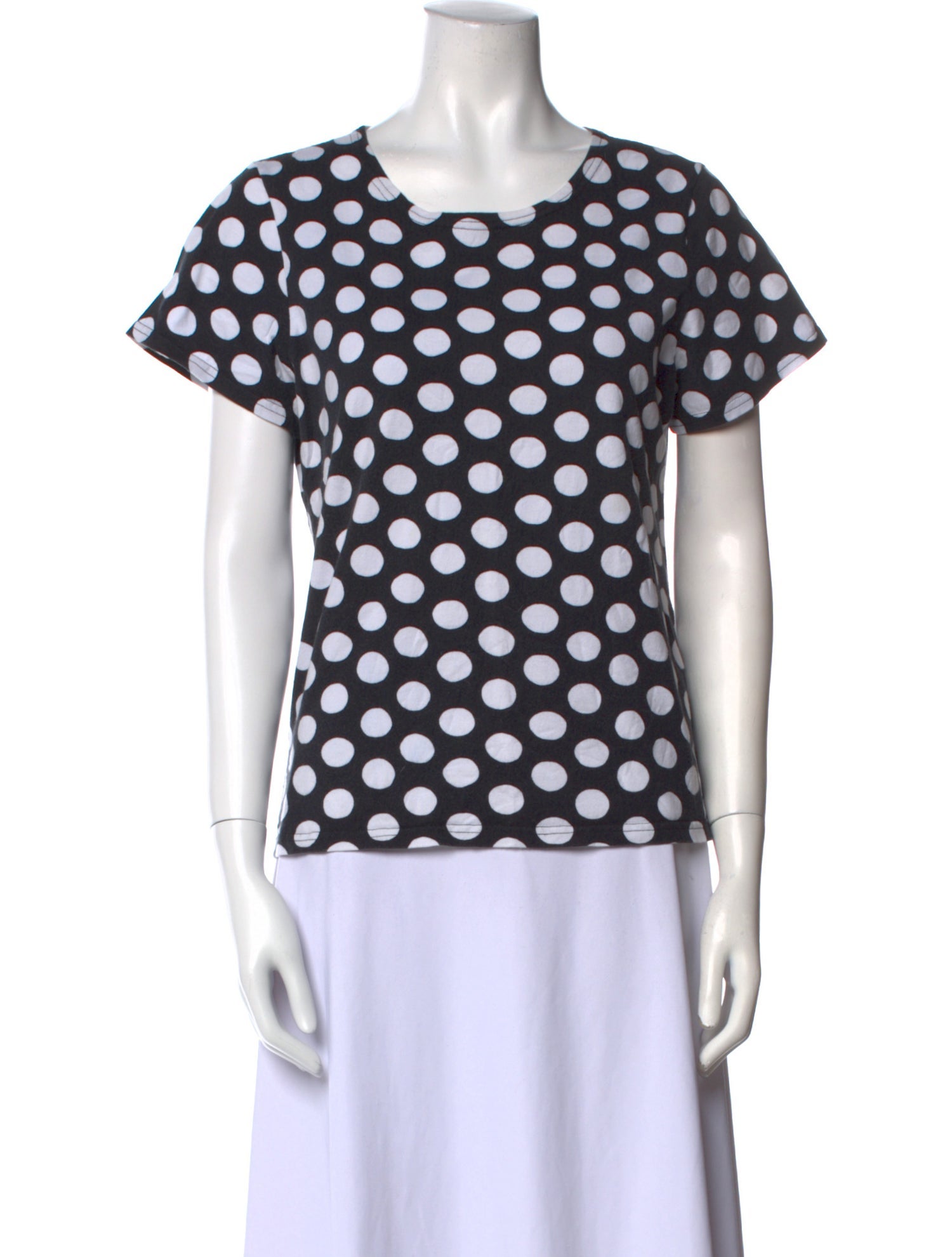 Marimekko Polka Dot Print Crew Neck T-Shirt