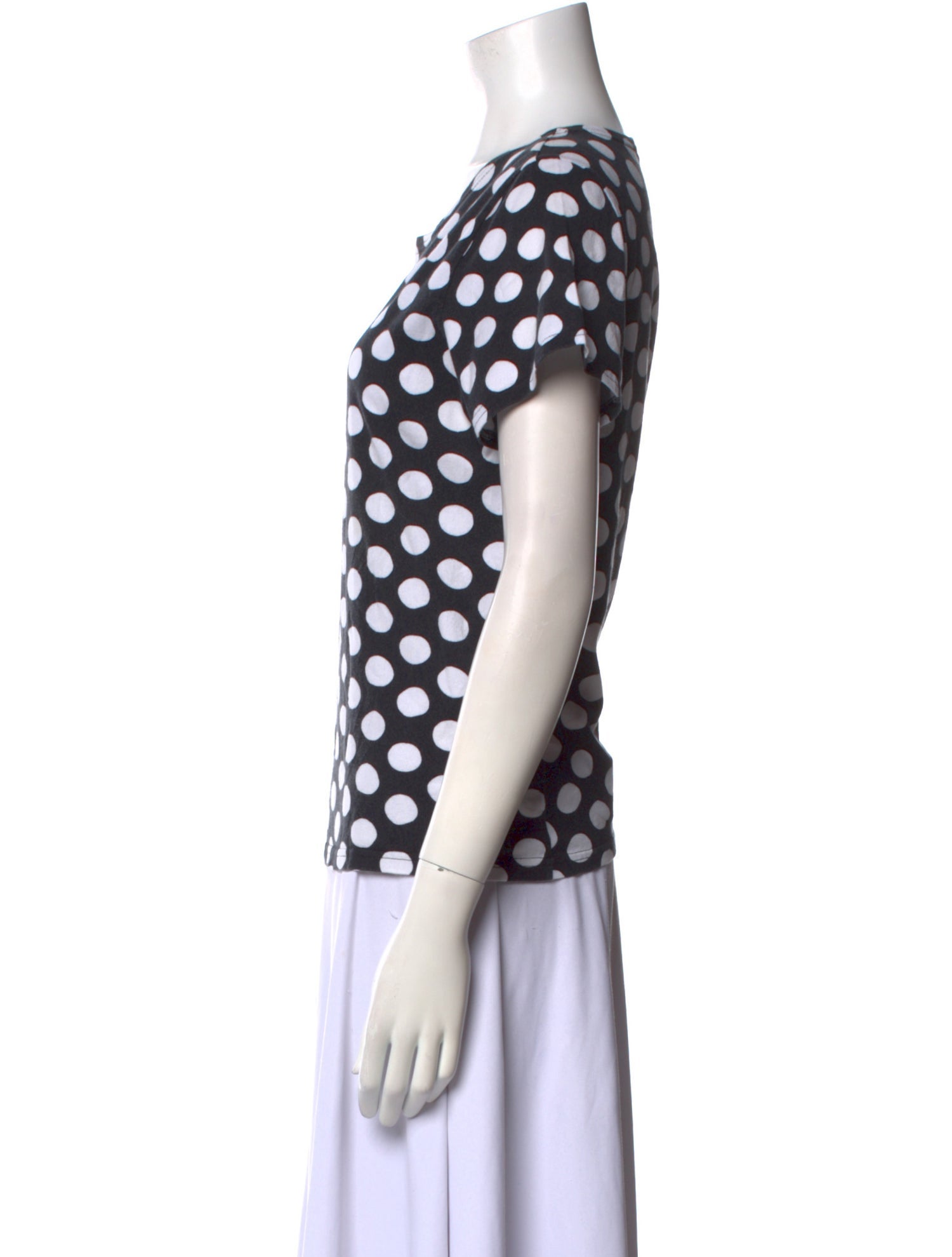 Marimekko Polka Dot Print Crew Neck T-Shirt