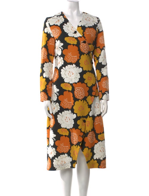 Marimekko Floral Print Midi Length Dress