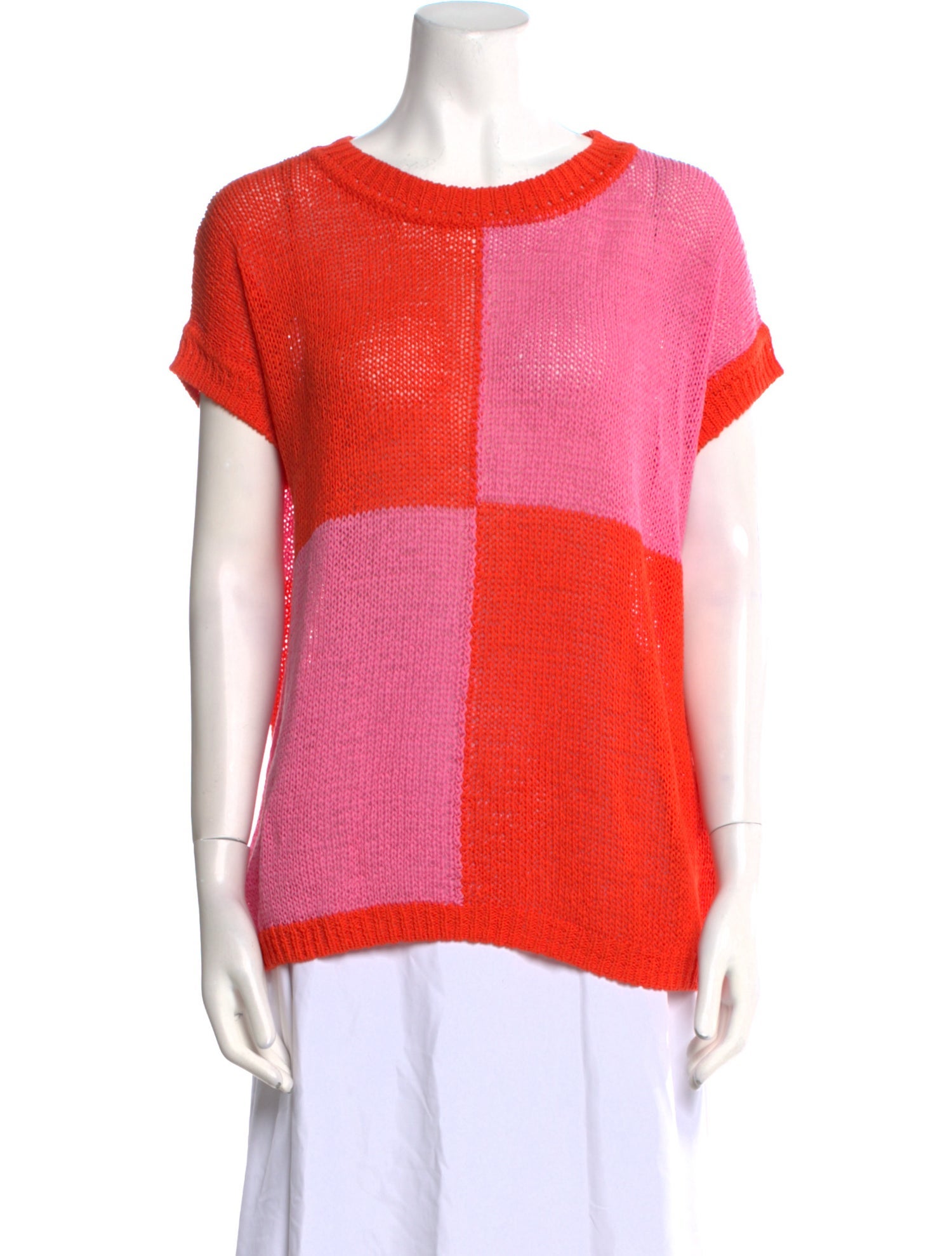 Marimekko Colorblock Pattern Scoop Neck Sweater w/ Tags
