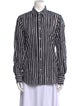 Marimekko Striped Long Sleeve Button-Up Top