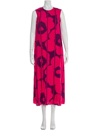 Marimekko Floral Print Long Dress