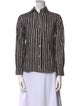 Marimekko Striped Long Sleeve Button-Up Top