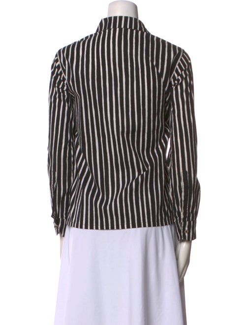 Marimekko Striped Long Sleeve Button-Up Top