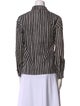 Marimekko Striped Long Sleeve Button-Up Top