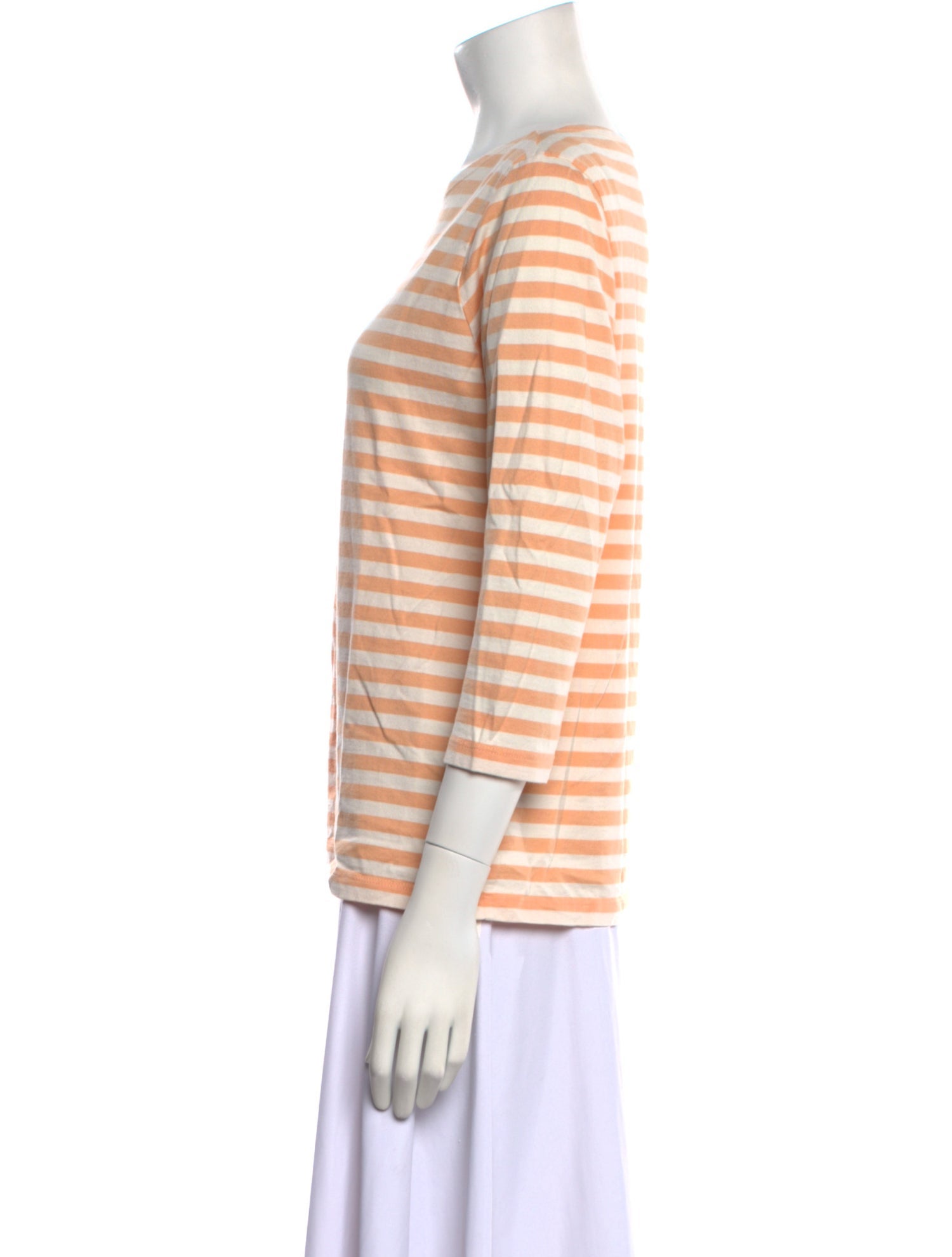 Marimekko Striped Bateau Neckline T-Shirt