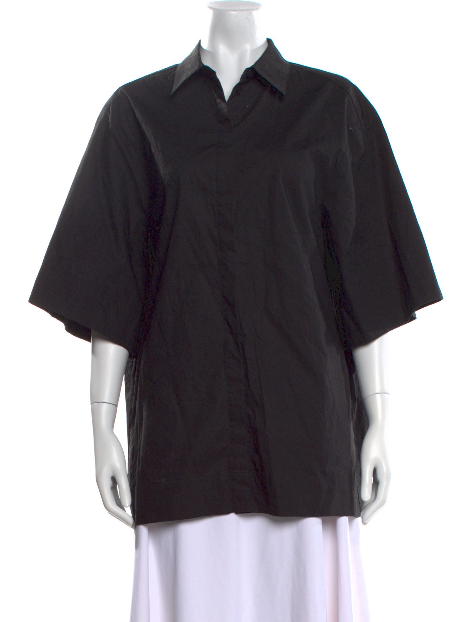 Marimekko Short Sleeve Button-Up Top