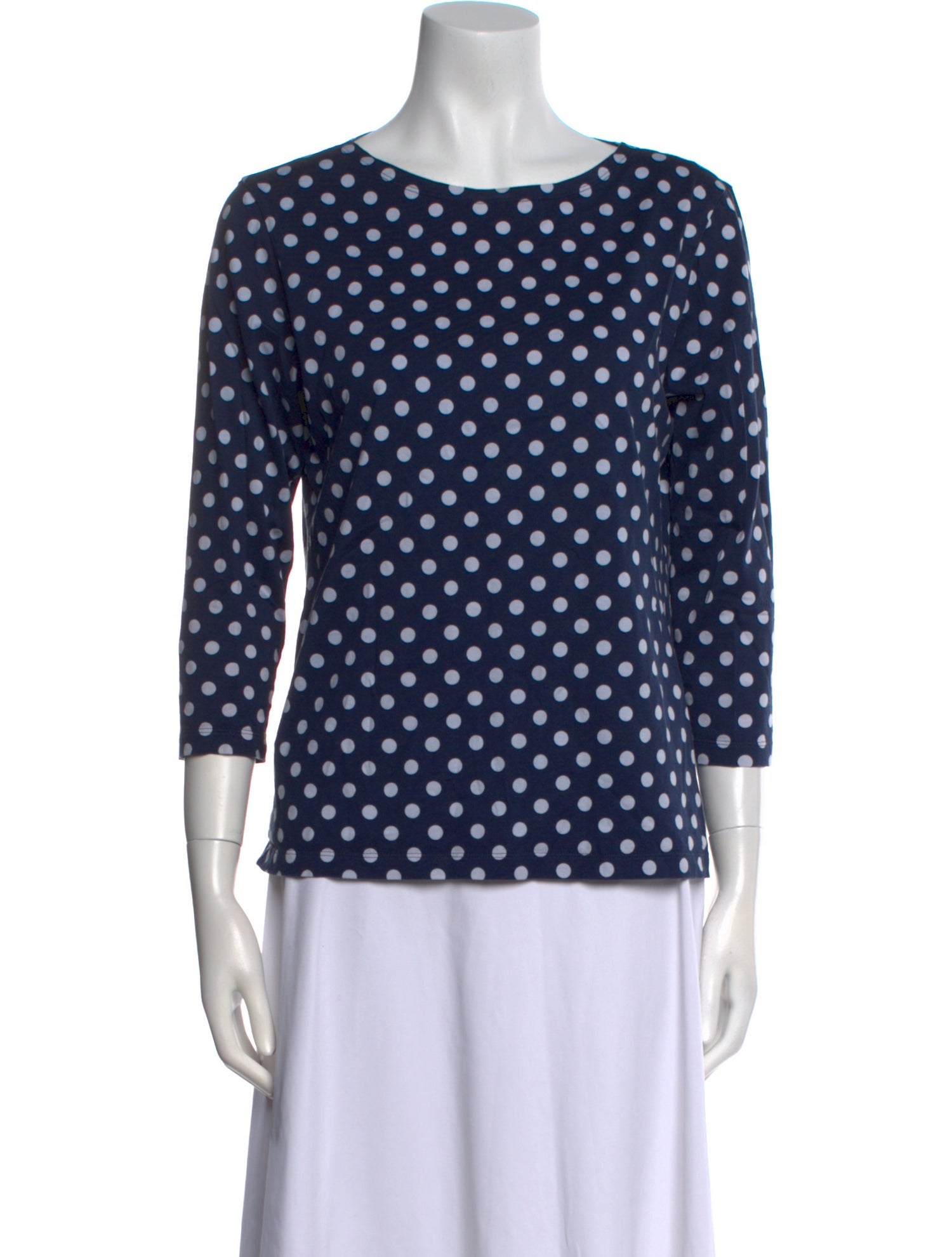 Marimekko Polka Dot Print Scoop Neck Top