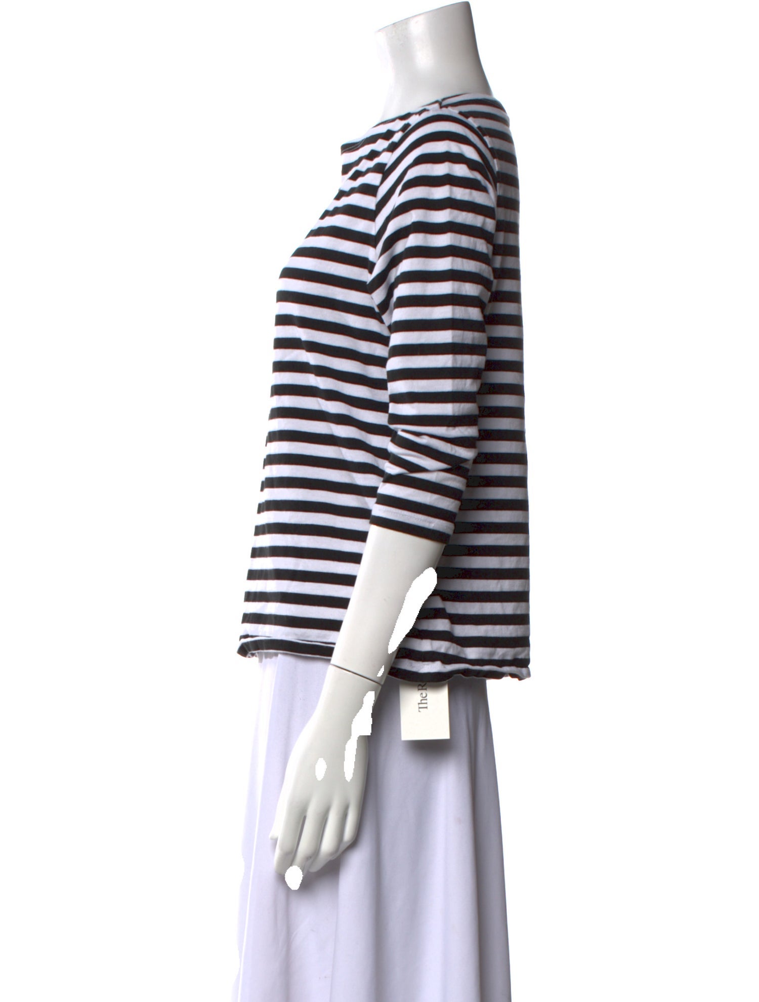 Marimekko Striped Bateau Neckline Top
