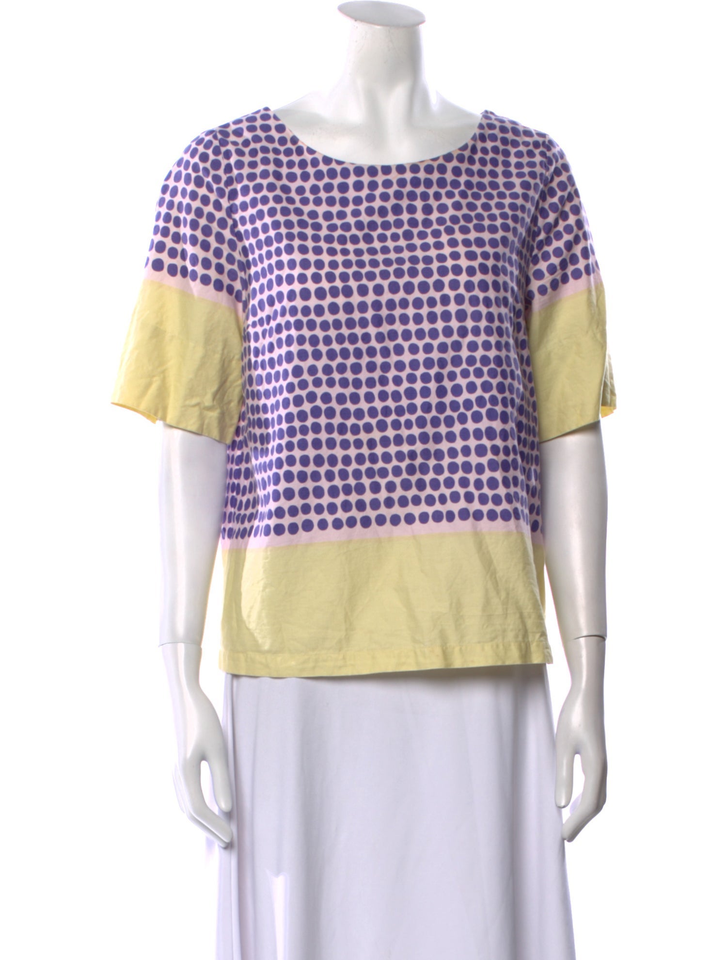 Marimekko Printed Bateau Neckline T-Shirt