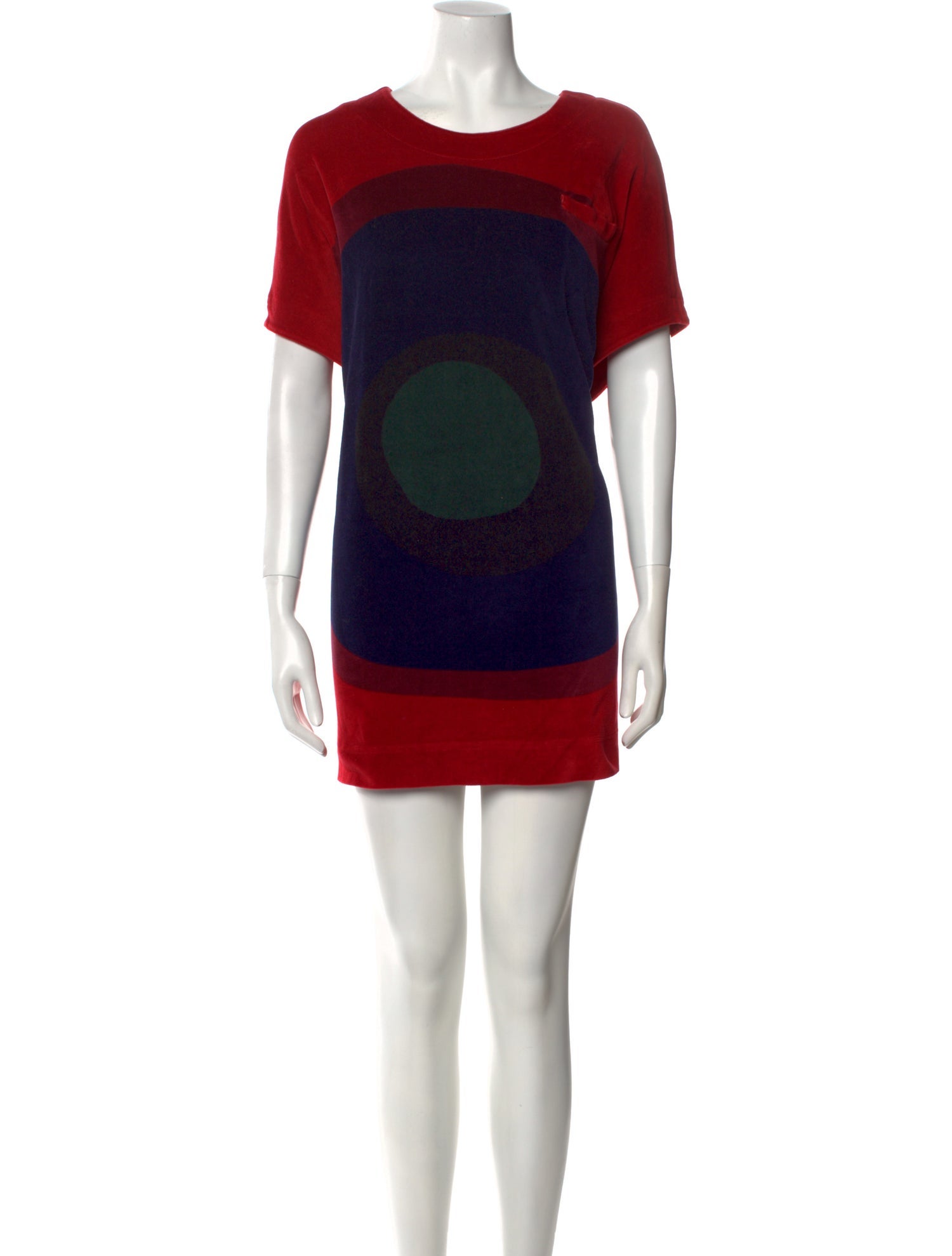 Marimekko Colorblock Pattern Mini Dress