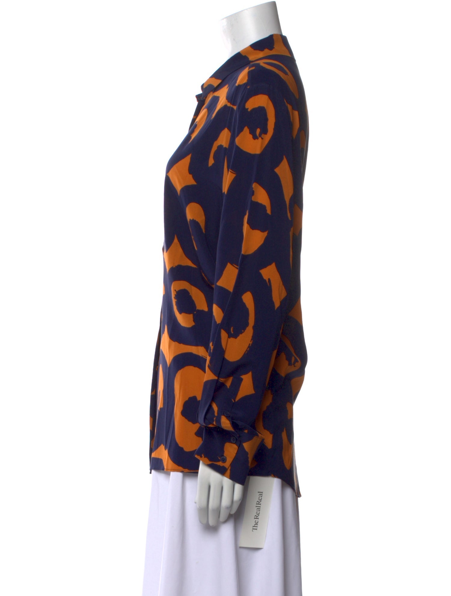 Marimekko Silk Printed Button-Up Top