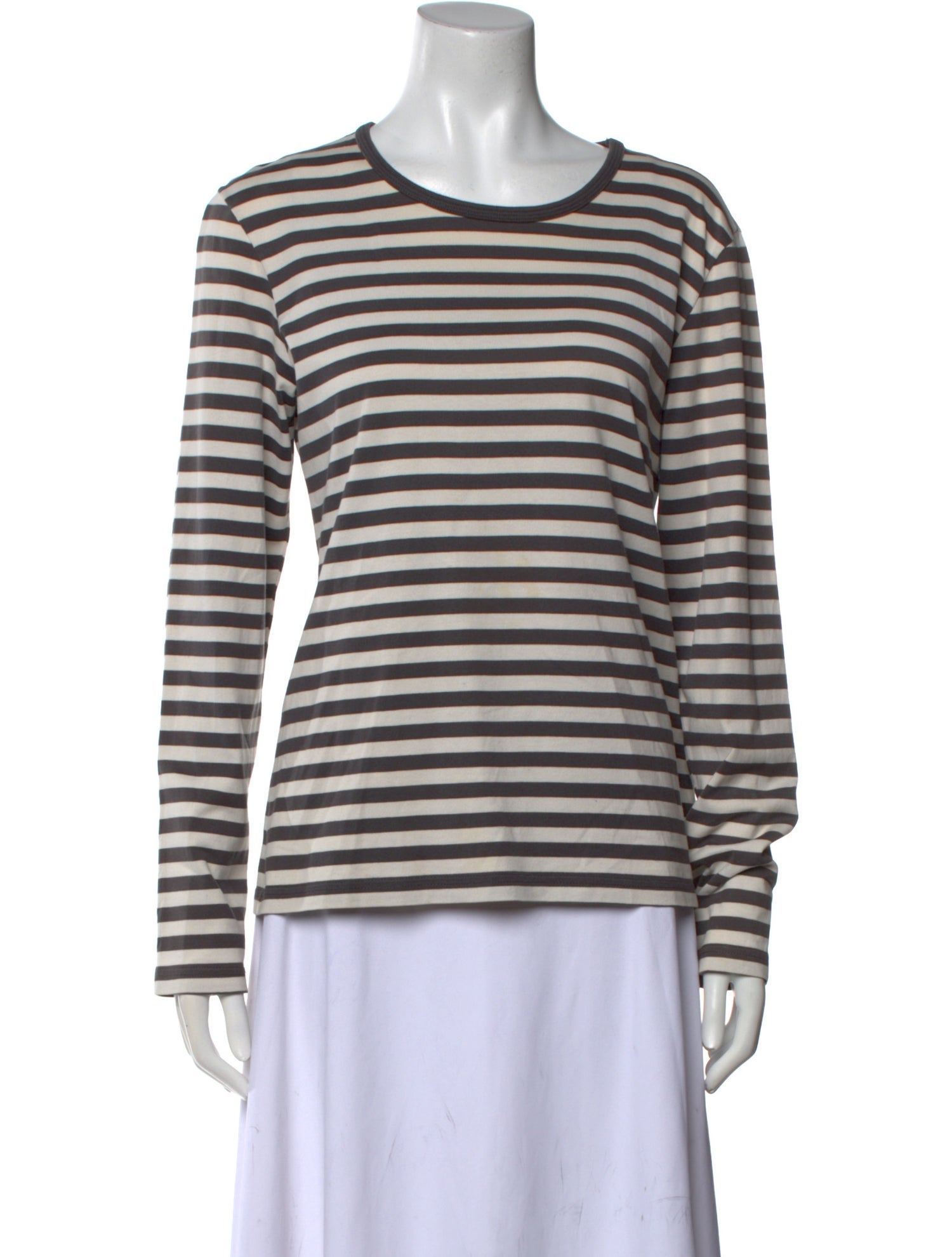 Marimekko Striped Scoop Neck T-Shirt