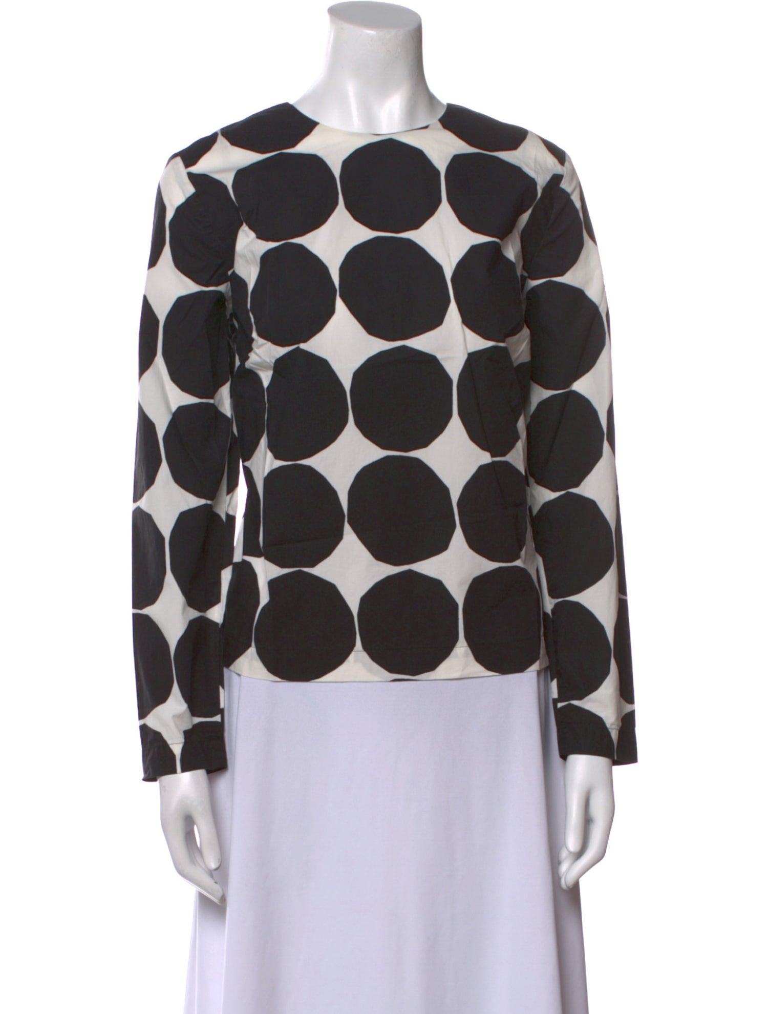 Marimekko Polka Dot Print Crew Neck Sweatshirt