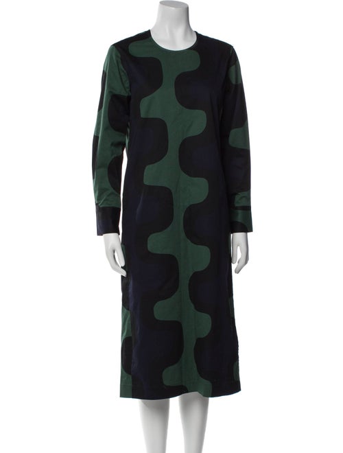 Marimekko Polka Dot Print Midi Length Dress