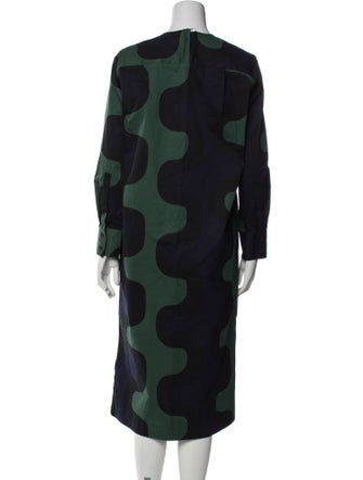 Marimekko Polka Dot Print Midi Length Dress