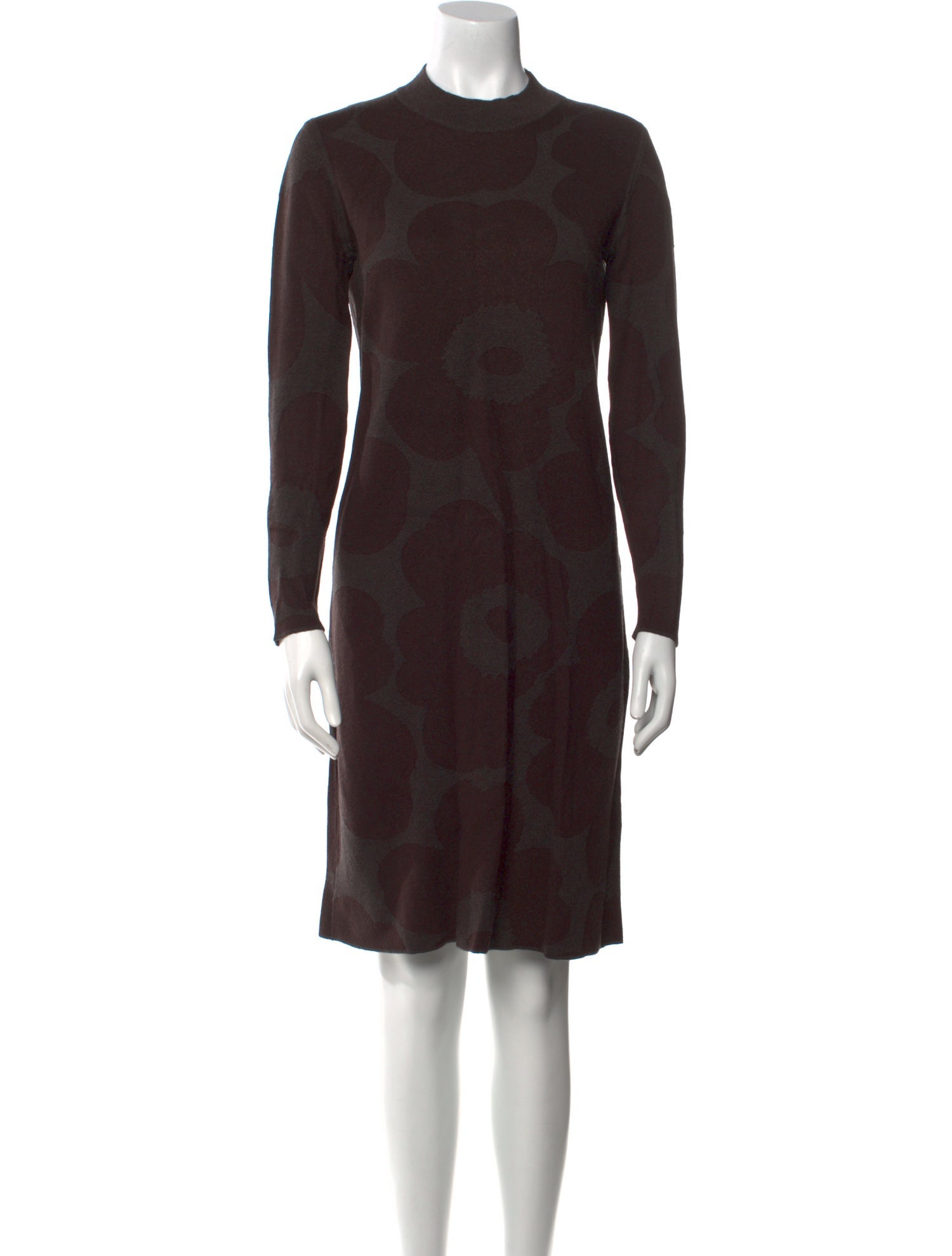 Marimekko Mock Neck Knee-Length Dress